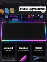 FLAME SNAKE Cartoon Series Anime LED Light Tapis de souris XL , 80 30 Tapis de souris Led , RGB Tapis de souris Gaming 800 300mm