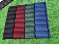 Tuiles de toit en métal enduites de pierre colorée d'isolation thermique de feuille de toiture esthétique de qualité principale pour le bâtiment moderne