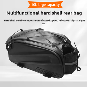 Fietsachterrek Zitleuning Harde schaal Waterdicht PU 10L Fietstas Bagagedrager Mountainbike-accessoires - Product Image 2