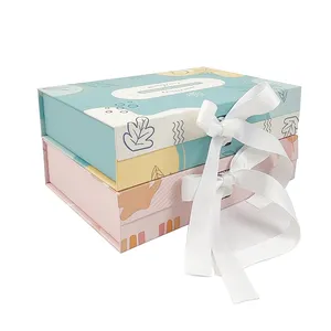 Изготовленная на заказ откидная крышка жесткая Магнитная застежка Подарочная коробка большая роскошная складная черная Магнитная подарочная коробка - Product Image 3