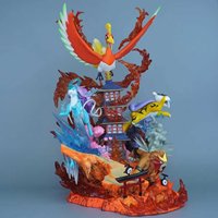 Figurine d'anime en PVC Entei, les Trois Bêtes Sacrées, Dieu du Tonnerre, Empereur de Feu, Seigneur de l'Eau, Garde d'élite, modèle de statue