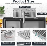 Tapis de vidange de robinet pliable en silicone de qualité alimentaire LEDUN : 2 options de poids pour l'optimisation de l'espace de cuisine