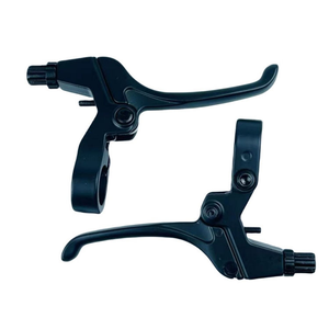 Poignée de frein de vélo BMX noire, ultralégère, étanche, avec plaquettes en composite métallique à montage latéral, pour réparation de vélo, dotée d'une fonction de sécurité durable - Product Image 1