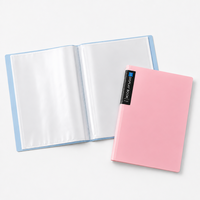 Porte-documents en plastique transparent de haute qualité A4 avec 30 pochettes, dossier de classement durable en PP pour fournitures de bureau