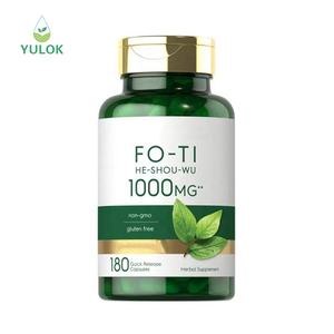 Cápsulas naturais do extrato da raiz do <span class=keywords><strong>Fo</strong></span>-<span class=keywords><strong>ti</strong></span> Produtos do crescimento do cabelo Cápsulas Polygonimultiflori - Product Image 1