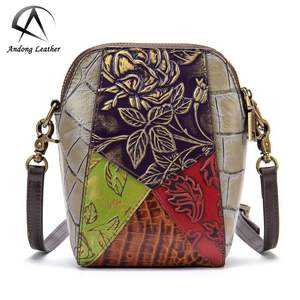 Bolso de Hombro de Cuero Andong para Mujer, Nuevo 2020, Bolsos Bandolera, Bolso para Teléfono, Bolso Pequeño Vintage, Bolso Retro para Chicas - Product Image 4
