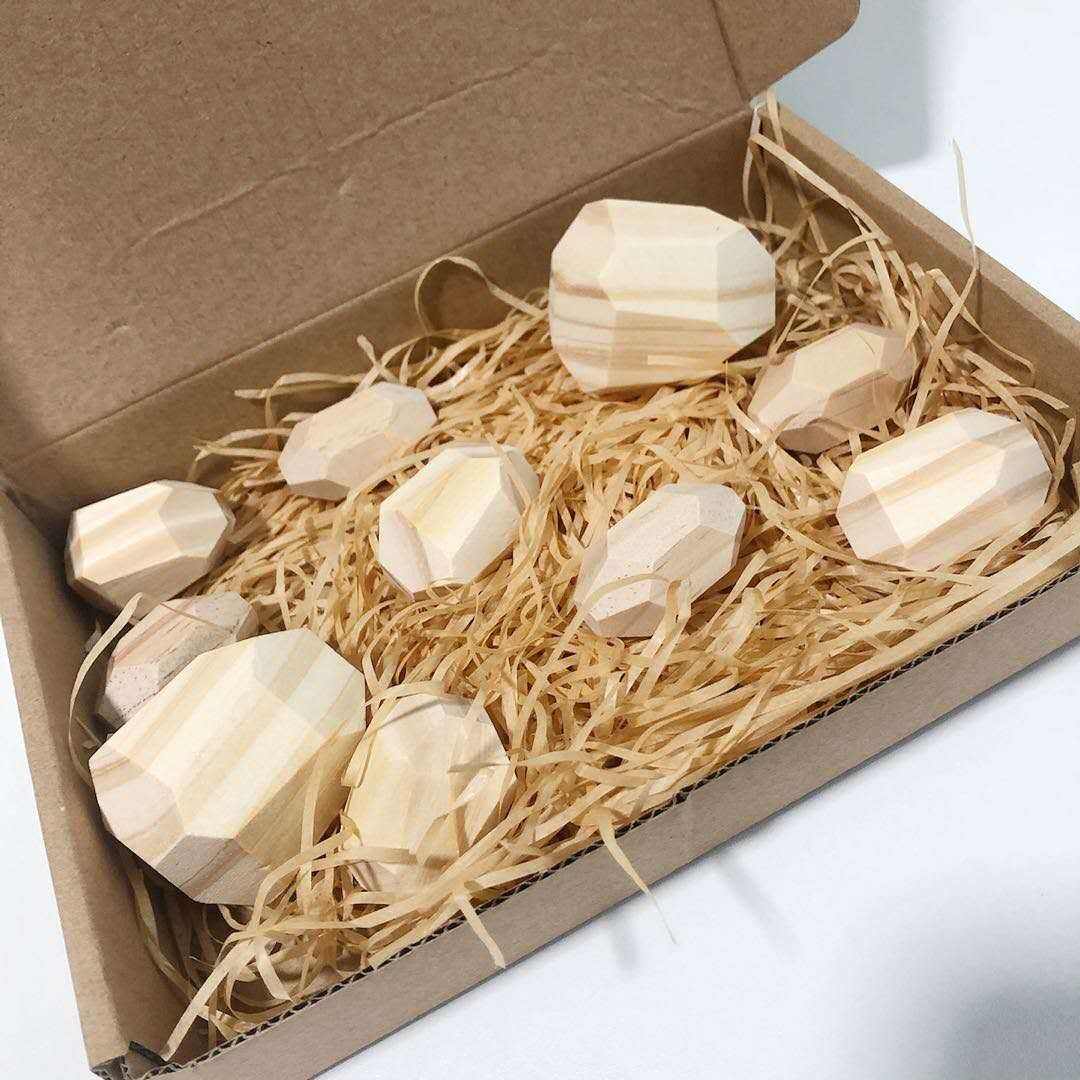 10pcs log colored pine