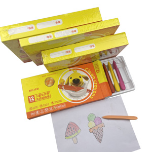 Caja de 12, 18, 24 o 36 Crayones No Tóxicos para Colorear, Material Escolar y de Oficina, Crayones Lavables - Product Image 1