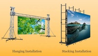 Yake Açık Hava LED 500x500 500x1000mm HD Ekranlar Video Duvarı P2.6 P2.976 P3.91 P4.81 Sahne Kiralama LED Ekran IP65 Su Geçirmez Panel