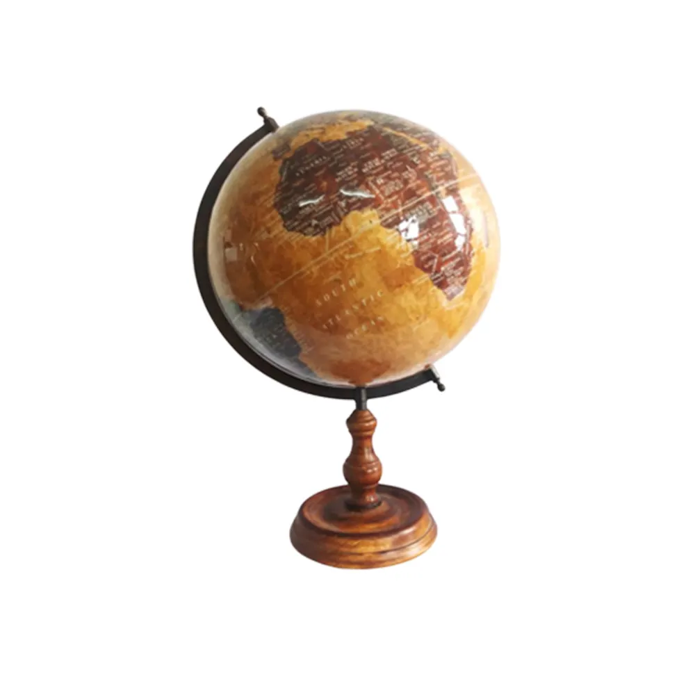 Винтажный шар с деревянной основой