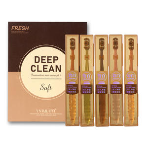 Haochi Liangpin Brosse à dents antiseptique pour adultes à tête petite, coffret cadeau ciel étoilé avec 5 brosses à poils souples, vente en gros - Product Image 4