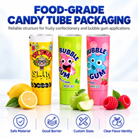 Tubes d'emballage en aluminium et plastique haute barrière avec logo personnalisé, impression UV, bouchon à vis pour fruits, bonbons, confiture 12,7-35 mm