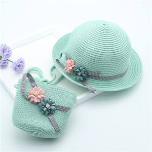 Sombrero de Paja para Niños, Diseño de Personajes con Bordado 3D, para Playa, Ciclismo y Viajes, Venta al Por Mayor 2021 - Product Image 5