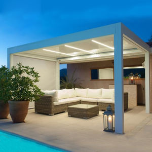 ส่วนลด2-20% ชุดเฟอร์นิเจอร์กลางแจ้งซุ้มอัจฉริยะ arbours <span class=keywords><strong>ซุ้ม</strong></span><span class=keywords><strong>ซุ้ม</strong></span>ไม้เลื้อยซุ้มไม้เลื้อยอลูมิเนียมแบบชีวภูมิอากาศหลังคาบานเกล็ดกันสาดกลางแจ้ง - Product Image 4