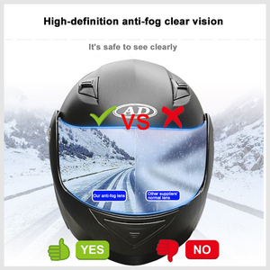 <span class=keywords><strong>Casque</strong></span> de <span class=keywords><strong>moto</strong></span> go-karts design à la mode Casques de sécurité rabattables avec réflecteur arrière - Product Image 4