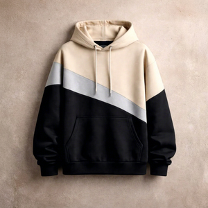 Unisex Solid Fleece Pullover Hoodie 100% Cotton Rhinestone Design <b>Waterproof</b> Casual Sweatshirt - Product Image 1