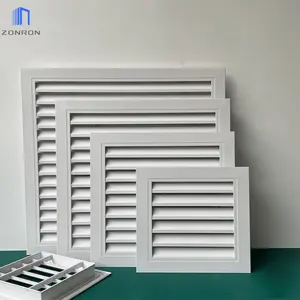 Zonron parede externa grelhas impermeáveis ventilação exterior alumínio liga grelha aberturas