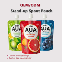 Pochettes Doypack Autoportantes Personnalisées de Qualité Alimentaire avec Bec Verseur Anti-Fuite pour Emballage de Jus, Yaourt et Lait Liquide