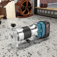 Router litium kuat 20V Universal, peralatan listrik profesional Router Trim dasar tetap kelas DIY tanpa sikat kayu