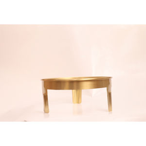 หม้อทองแดงขนาดเล็ก 5000 มล. งานฝีมือระดับพรีเมียม ดีไซน์ 3 มิติ หม้อทองแดงเคลือบทองพร้อมขาตั้งทองเหลือง ฝาปิด น้ำหนัก 1.750 กก. - Product Image 4