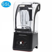 Ssl Professionele Commerciële Blender Oem Fabrikant Passie Fruit Oranje Blender Met Geluiddichte Cover