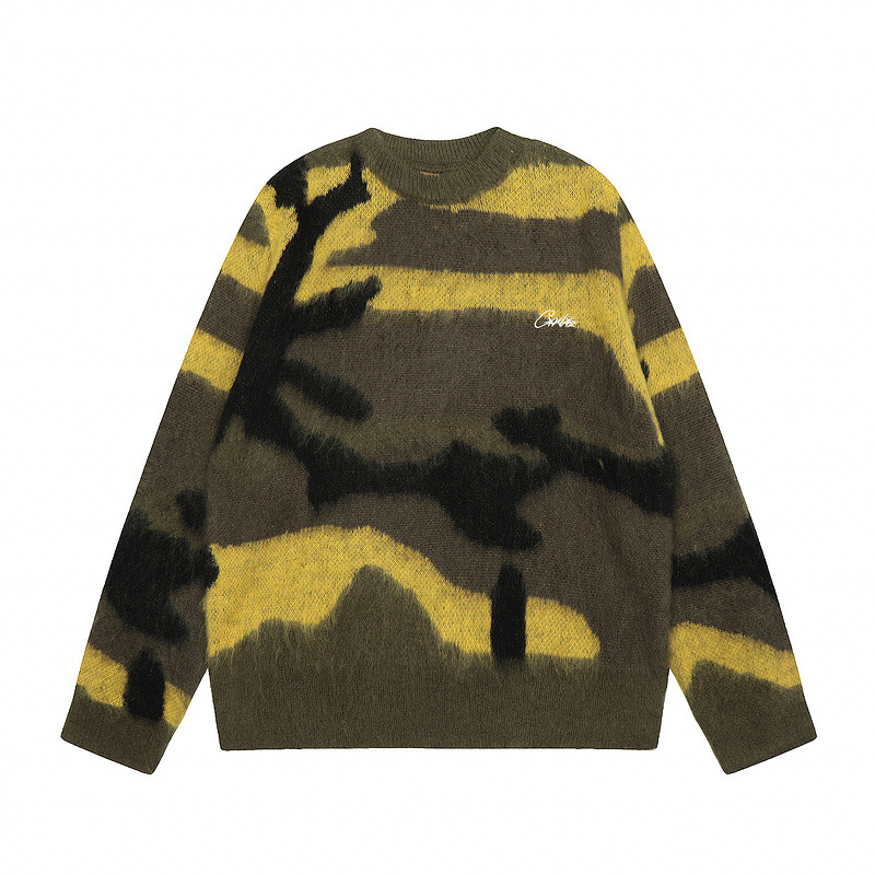 OEM Custom Knitted Mohair Woolen Cashmere Pullover for Unisex Plus Size Round Neck Sweater with Breathable Pattern Winter Wear