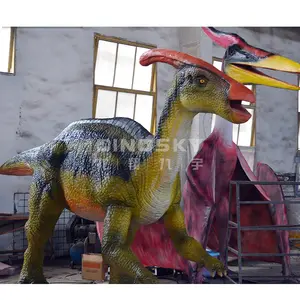 Parasaurolophus ไดโนเสาร์กลเหมือนจริงสำหรับการจำลองสวนสนุก Dino Animatronic รุ่น - Product Image 1