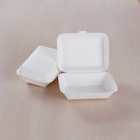 Boîte à hamburgers en papier kraft de qualité alimentaire dossiers d'emballage de beignets jetables pour biscuits pain croustilles gaufrage mat de stratification
