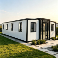 Maison conteneur modulaire préfabriquée en acier, pliable et respirante, garantie 5 ans, design moderne, pour habitation ou bureau