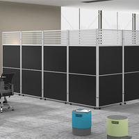 Cloison de séparation de bureau moderne, panneau mural pliable, écran mobile, séparateur durable en MDF, utilisation commerciale, entrepôt, cuisine, salle de sport