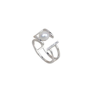 Bague ajustable en argent S925, taille 6-7, avec support vide pour perles et cristaux DIY, accessoires 98 - Product Image 5