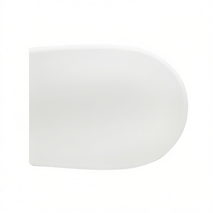 Pratica Form 7 Siège de toilette thermofixable blanc rond à fermeture douce, style minimaliste pour salle de bain - Product Image 3