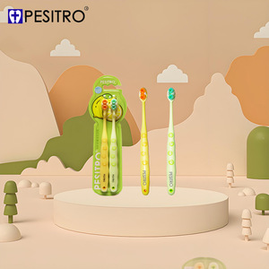 PESITRO Brosse à dents pour enfants, poils souples, taille normale, soins dentaires pour enfants de 3 à 12 ans - Product Image 1