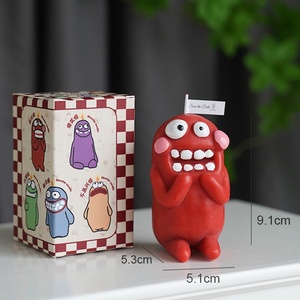 Earth Man Monster <strong>Candle</strong> Wholesale <strong>Funny</strong> Creative Fragrance Birthday Gift with Hand Gift Handcrafted Scented <strong>Candle</strong> - Product Image 5