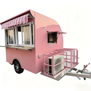 Camion de restauration rapide extérieur, camion de vente ambulante pour hot-dogs, camion de vente de glaces, camion de vente de snacks et de chips, remorque alimentaire résistante à la rouille - Product Image 1