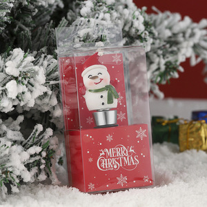 Bouchon de bouteille en plastique en forme de bonhomme de neige de Noël, décoration de fête, cadeau de Noël - Product Image 3