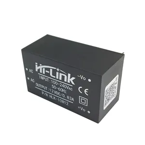 Tipo de saída única e 100 ~ 240 v ac tensão de entrada ac para módulo do conversor dc 10w 12v HLK-10M12