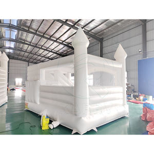 Castillo Inflable Blanco de PVC Resistente y de Alta Calidad con Tobogán y Piscina de Pelotas, Castillo Inflable Blanco para Bodas y Fiestas - Product Image 4