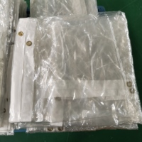 Couverture transparente de bâche de vinyle de bâche de PVC imperméable résistante poly