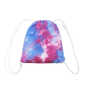 Nouvelle serviette de plage d'été en polyester écologique pliable 2 en 1 avec imprimé de dessin animé, sac à dos intégré avec cordon de serrage - Product Image 2