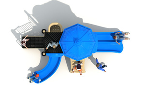 Offre Spéciale : Équipement de Jeu Extérieur Moderne pour Enfants – Ensemble Toboggan en Plastique pour Aire de Jeux Extérieure - Product Image 2