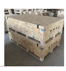 Customized Recyclable Transport Crates wooden Storage box With Attached Lid