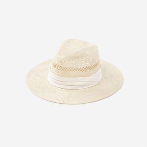 Nouvelle Collection Été Chapeau de Plage Panama Jazz en Paille de Sisal Tressé à la Main, Style Décontracté, Trois Plis, Bord Plat Creux, Protection Solaire - Product Image 3
