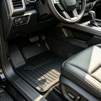 Tapis de voiture double couche en TPE, moquette douce, facile à nettoyer, entièrement enveloppant, pour l'intérieur des véhicules de luxe