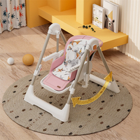 Chaise haute pour bébé Clafbebe, en plastique, multifonctionnelle, portable, pliable, réglable en hauteur, modèle CFC2-015, 75x61x92cm