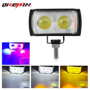 ไฟสปอร์ตไลท์มอเตอร์ไซค์ Qideguan 12-36V LED ไฟหน้าแบบสั้นสามด้าน ไฟกระพริบ ใช้ได้ทั่วไป - Product Image 5