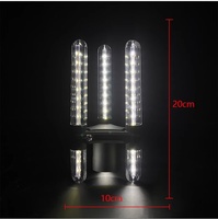 Lampe LED à trois têtes en aluminium pour bâton lumineux, 5W, rechargeable, étanche, logo personnalisé, pour intérieur, fêtes