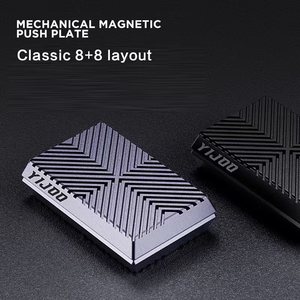 최신형 안티 스트레스 메탈 피젯 슬라이더 DIY 데스크 토이 큐브 푸시 스피너 (성인 및 어린이용) 감압 피젯 스피너 (남아용) - Product Image 4