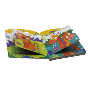 Gran oferta, <span class=keywords><strong>libro</strong></span> de cuentos para niños con estampado colorido respetuoso con el medio ambiente, <span class=keywords><strong>libro</strong></span> de tablero para niños con forma personalizada con globo ocular móvil, <span class=keywords><strong>libro</strong></span> con mango para bebé - Product Image 6