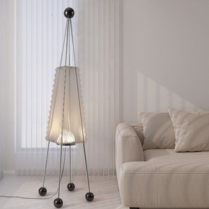 Lampadaire design original en acier inoxydable chromé, source de lumière LED, commande par interrupteur, pour salon, chambre à coucher, bureau, décoration - Product Image 5